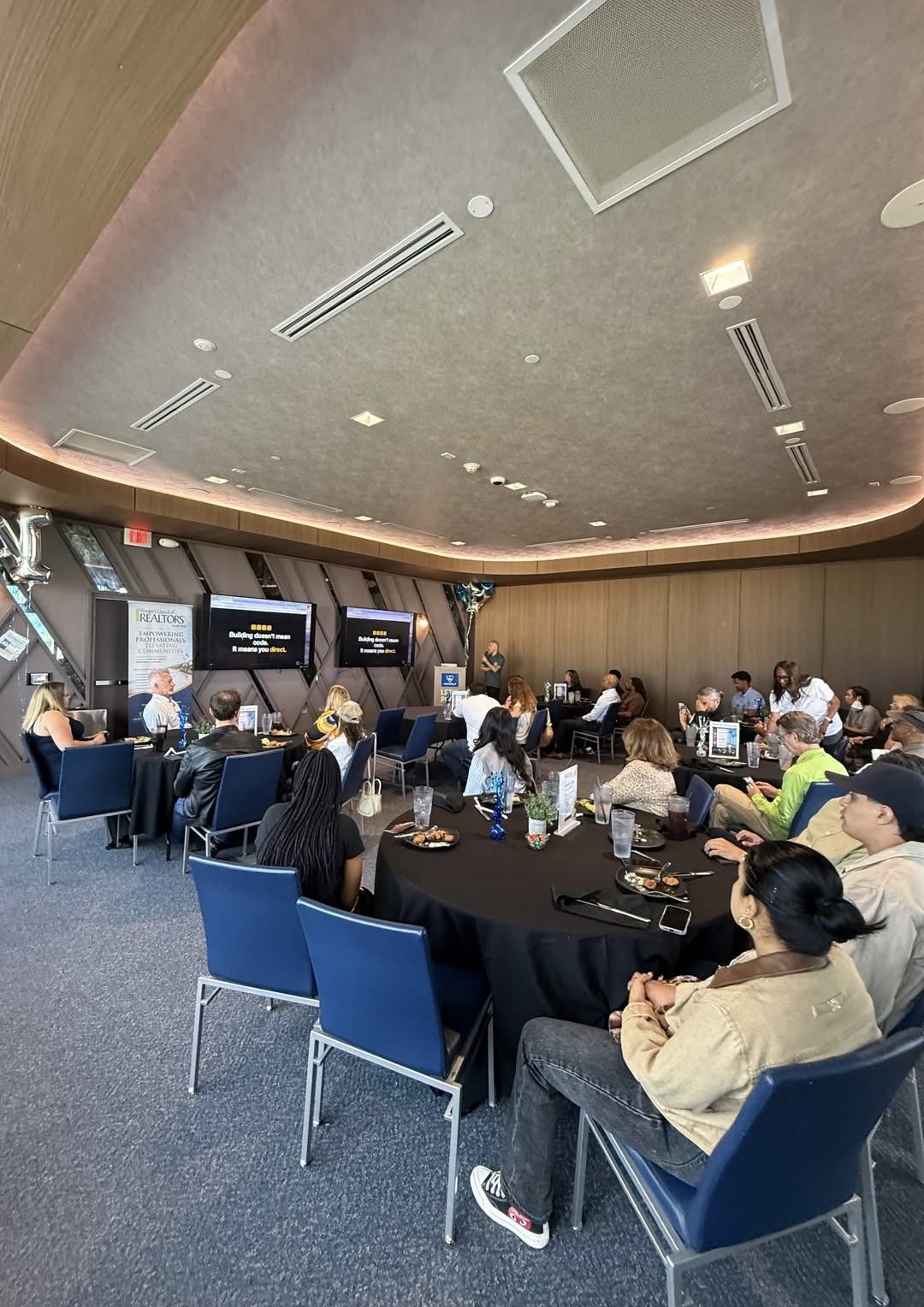Real estate professionals at a Tim Park AI workshop hosted by the Women's Council of Realtors